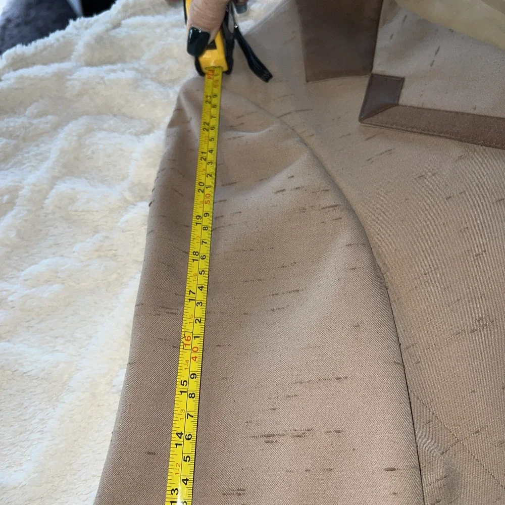 After Six Taupe Blazer with Dark Brown Trim